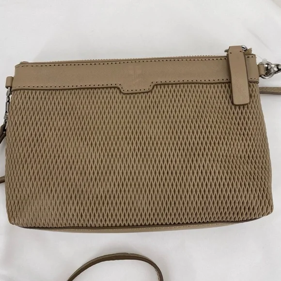 NWT Frye taupe wristlet crossbody - Picture 2 of 8